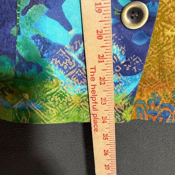 Coldwater Creek Abstract Art to Wear Print Jacket Women's Size 10 Multicolor - Picture 4 of 8